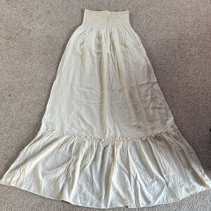 WeWoreWhat Cream Maxi Skirt